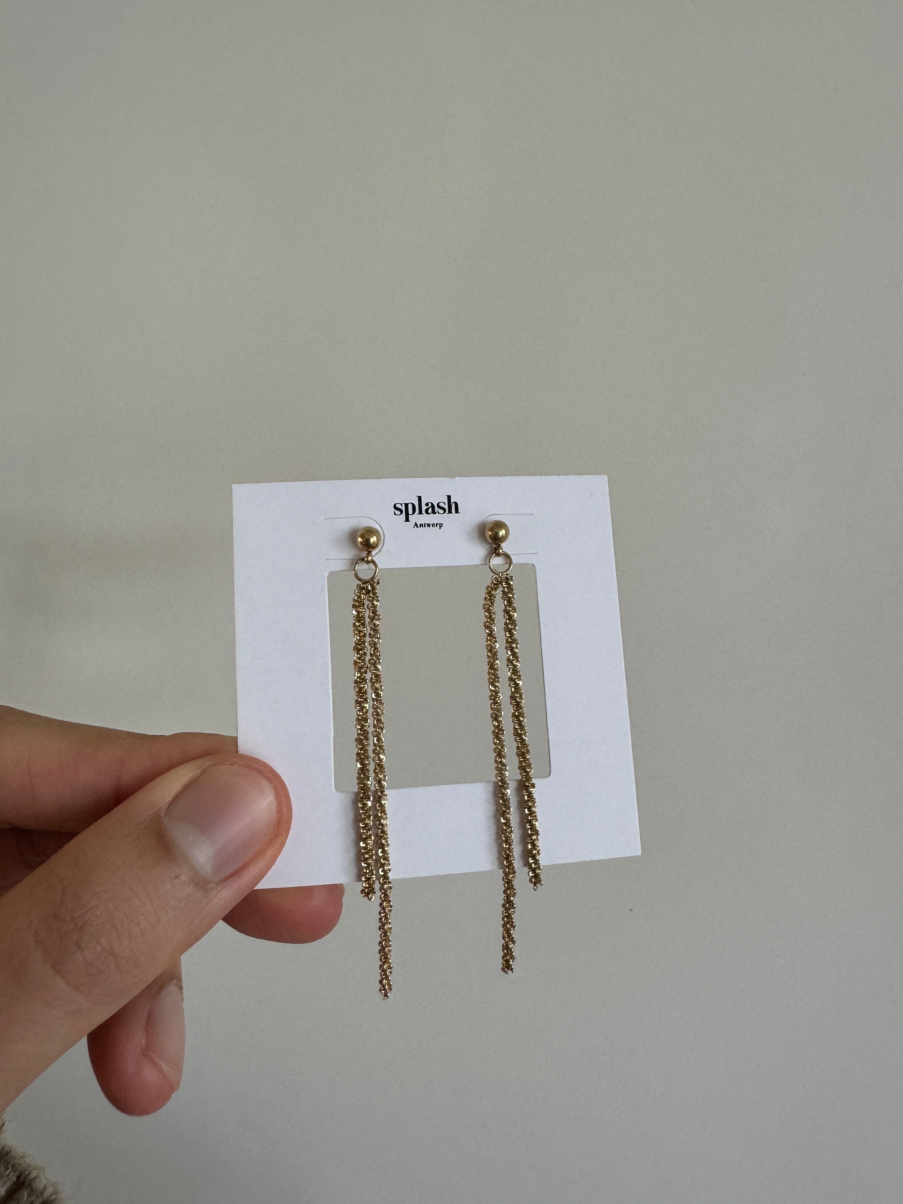 Waterdichte ketting kwast oorbellen