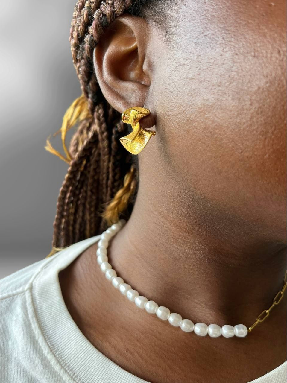 Waterdichte halve parelketting