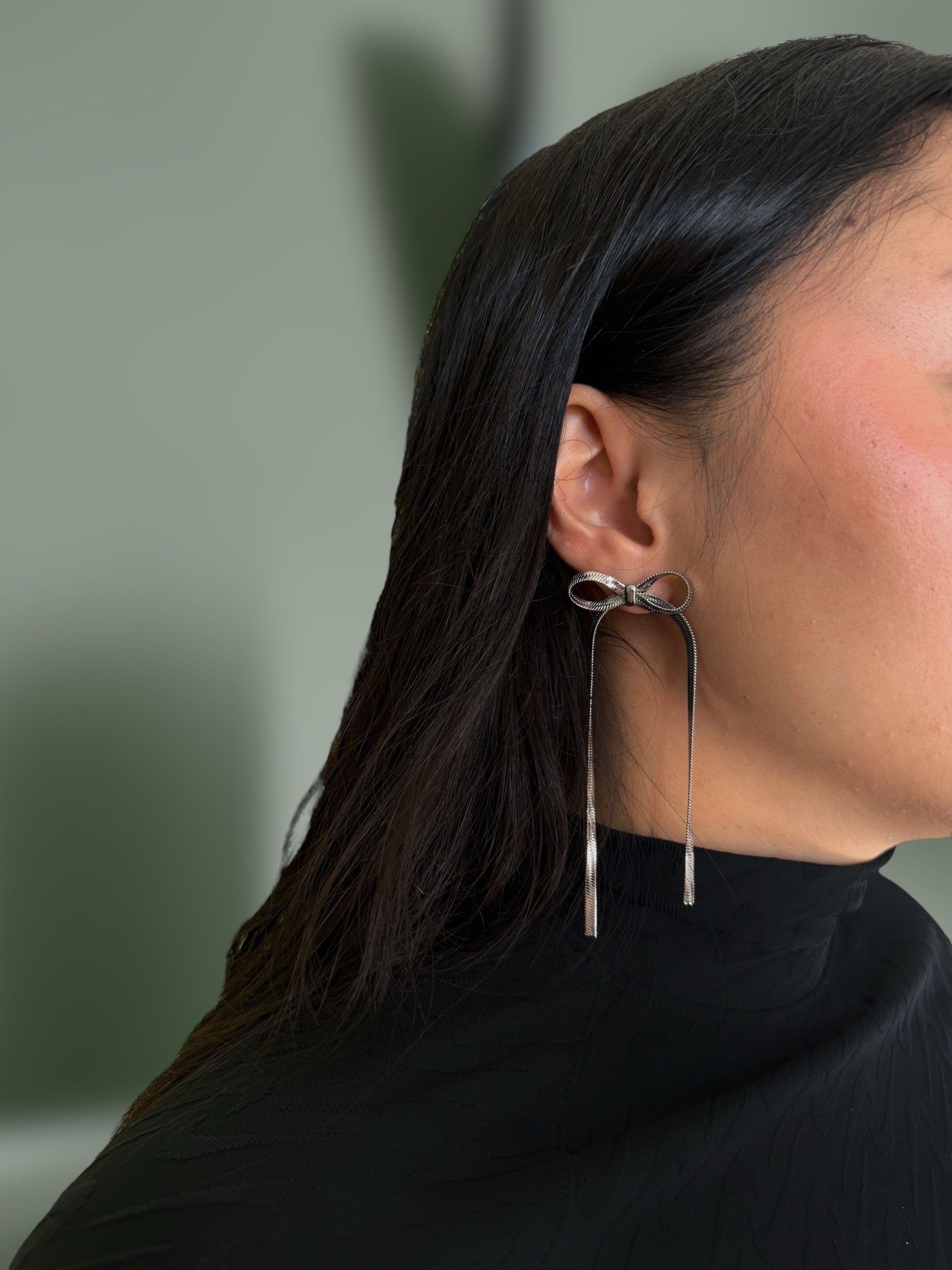 Waterdichte strik oorbellen