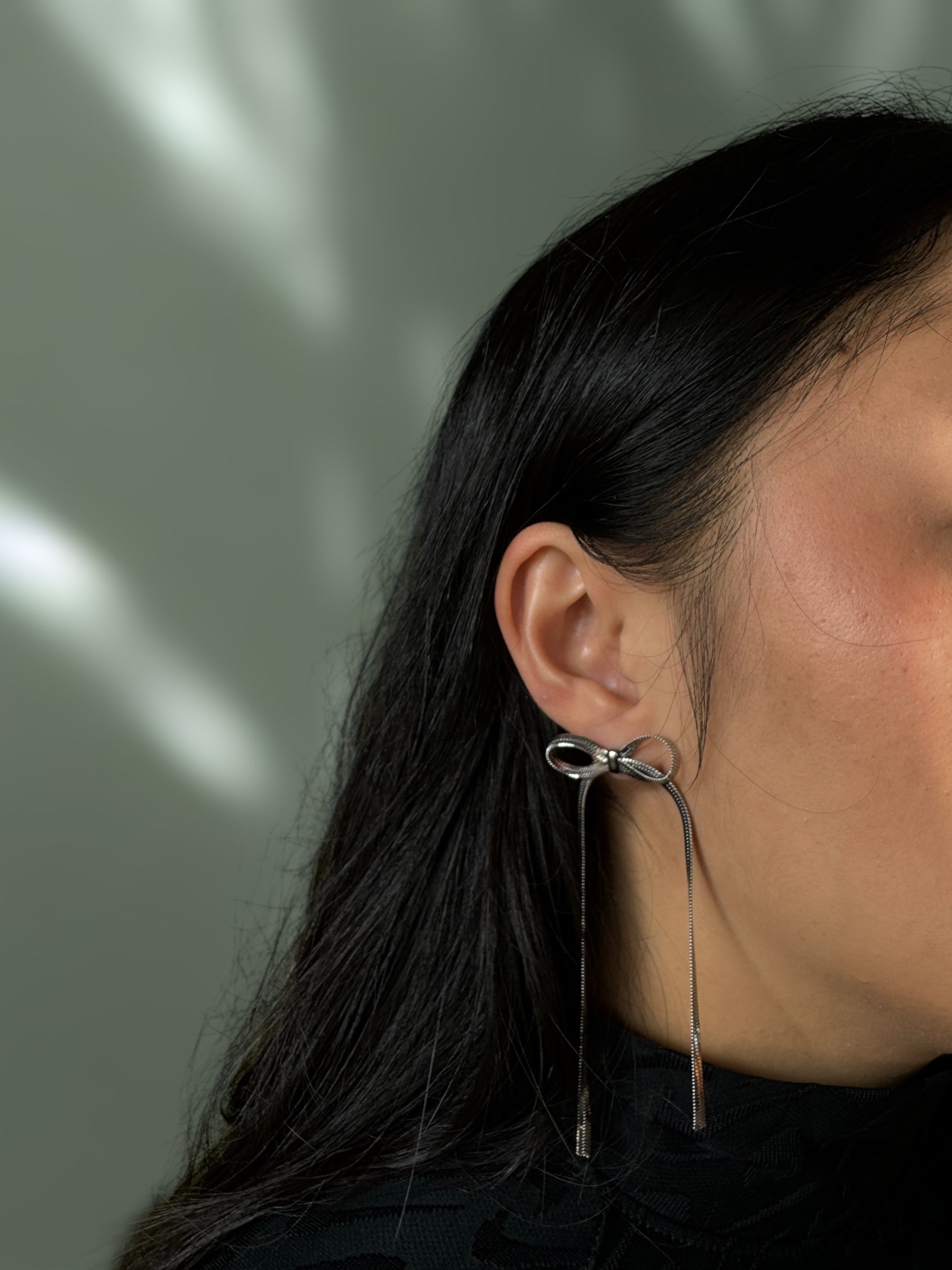 Waterdichte strik oorbellen