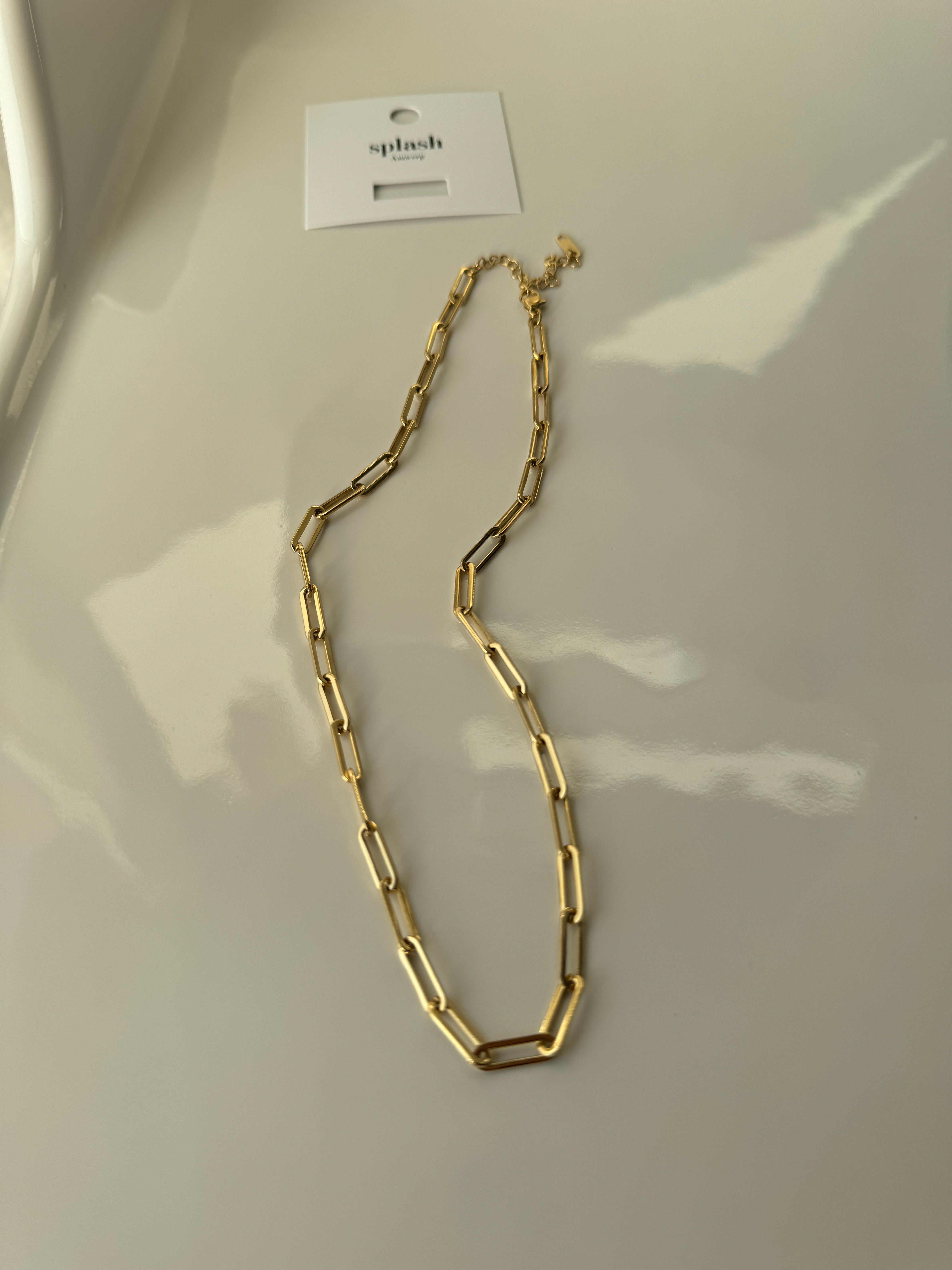 Waterproof Paperclips necklace