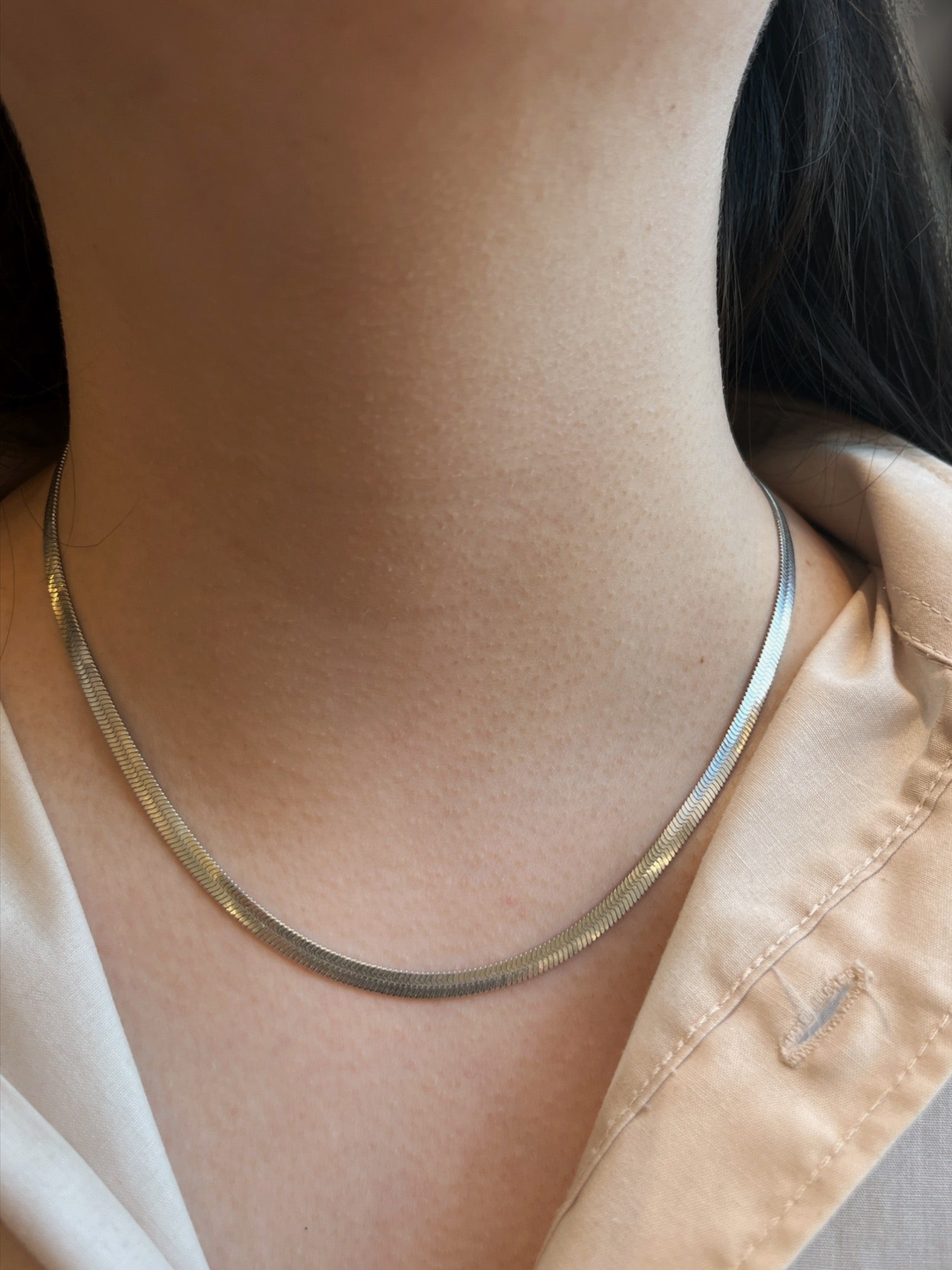 Waterdichte platte ketting ketting 4 mm