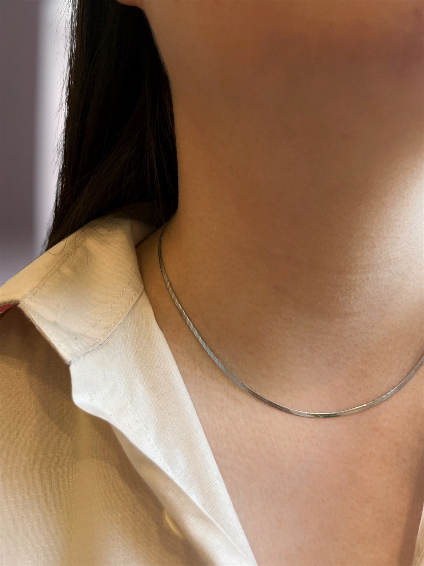 Waterdichte platte ketting ketting 2 mm