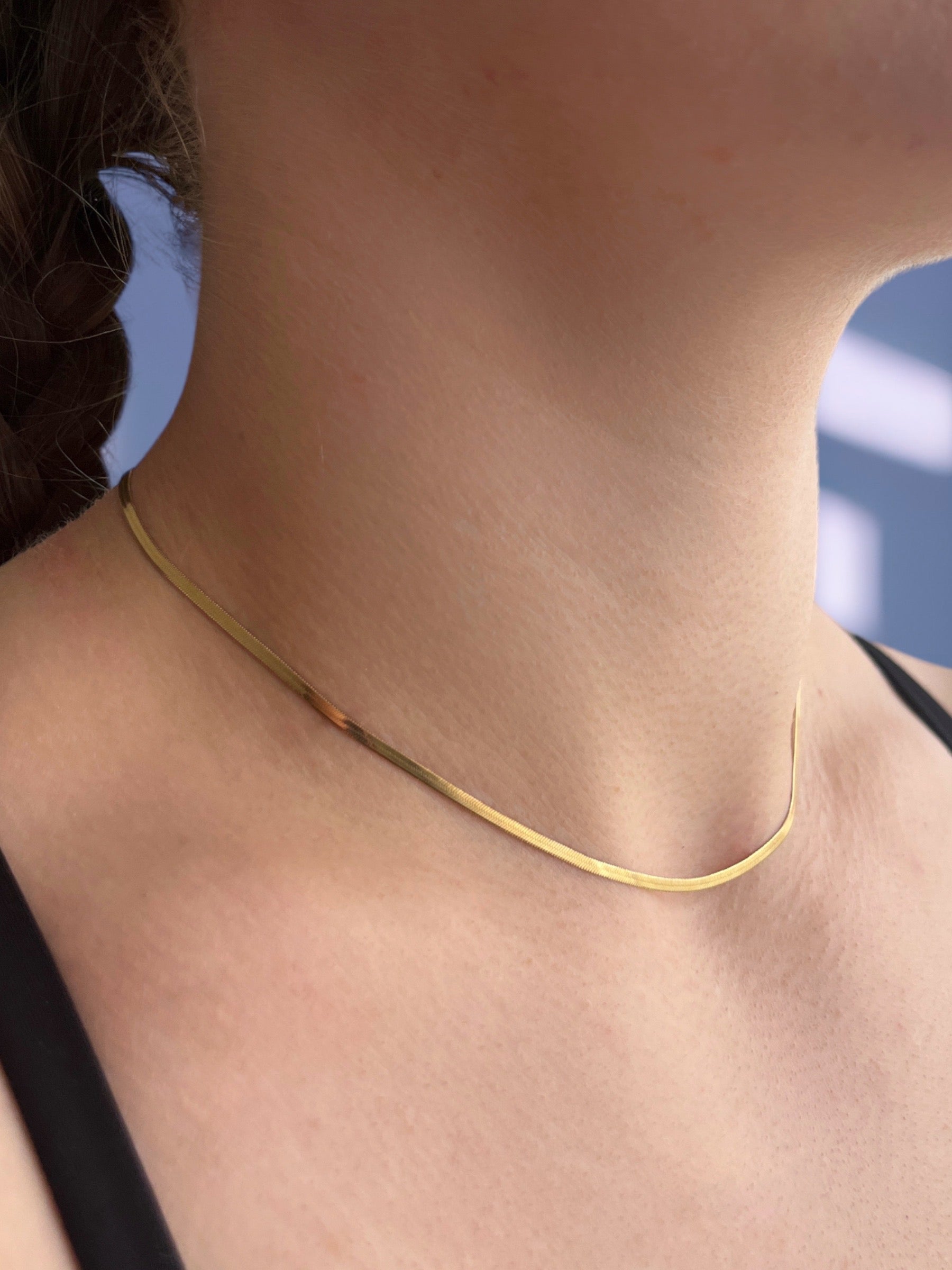 Waterdichte platte ketting ketting 2 mm